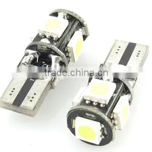 RV LED Light Interior Lamp 12V DC W5W T10 USB 5050 SMD 5 White LED Car Auto Canbus Error Lamp Bulb thumbnail-1