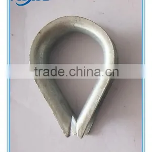 Silver Color Mild Steel Wire Rope European Type Thimble,custom Thimble thumbnail-1