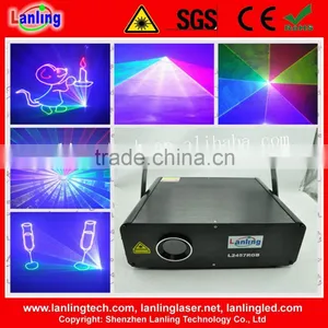 2.5W RGB 25kpss ILDA Animation Laser Light Logo Projector thumbnail-1