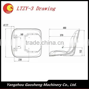 China Made New Design Agriculture Tractor Seat/LTZY-3 thumbnail-2