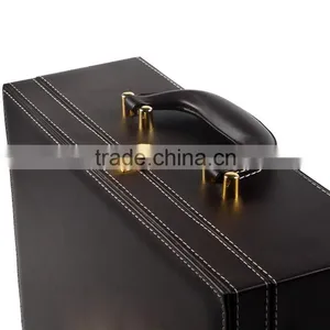 Chinese Factories Wholesale Custom High-grade PU Leather Storage Box, Dark Brown Gift Box thumbnail-4