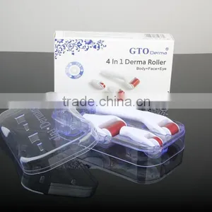 Needle Skin Roller CE FDA ROHS Certification Derma Rolling 0.3mm System Type 4 In 1 Derma Roller Microneedle Face Roller System thumbnail-1