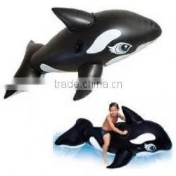 Inflatable Dolphin, Inflatbale Animal Toy, Inflatable Dolphin Rider, Inflatable Water Toy thumbnail-1