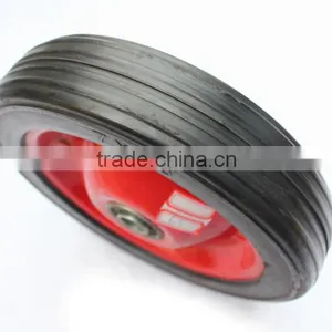 6inch Solid Wheel With Metal Rim 6''*1.5'' Rubber Wheel Toy Cart Wheel thumbnail-3