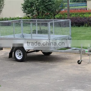 High Quanlity 7x5ft Galvanised Caged Box Trailer thumbnail-2