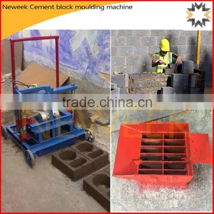Neweek Environmental Unfired Brick Manual Cement Block Moulding Machine thumbnail-1