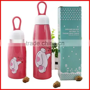 Wholesale Double Layers Stainless Steel 201 Vacuum Insulation Flask Creative Hang Rop Kids Pot-bellied Cup Children's Cup thumbnail-6
