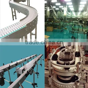 Professional POM Plastic Chain Scraper Conveyor for Boxes/cups/bottles thumbnail-6