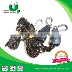 Hydroponic Grow Light 1/8" Rope Hanger/ Heavy Duty Rope Ratchet/ Light Lifter Easy Roller thumbnail-6