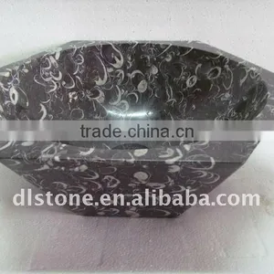 Seashell Flower Black Marble Basins thumbnail-1