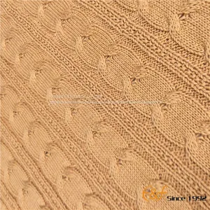 High Quality Cotton Sherpa Composite Knitted Winter Blanket thumbnail-4