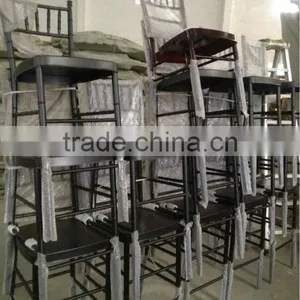 Aluminum Chiavari Bar Chair Transparent Red thumbnail-1