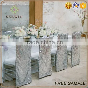 Hot Sale Spandex Sequin Chair Cover thumbnail-5