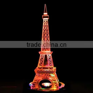 3D Crystal Decoration Pieces Crystal Eiffel Tower thumbnail-3