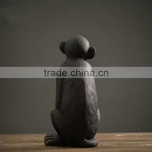 Polyresin Modern Design Hand Painting Monkey Figurine thumbnail-3