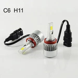 Led Headlight C6 h8 h9 H10 H11 Cob 30W/Bulb 60W/Set 6400lm/set LED Headlight Bulbs Hi/Lo Led Car Headlight Headlamp thumbnail-1