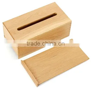 High Quality Plain Wood Car Tissue Box Cover thumbnail-2