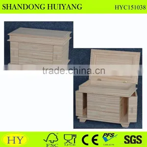 On Sale Desktop Organizer Solid Pine Wood Box thumbnail-1