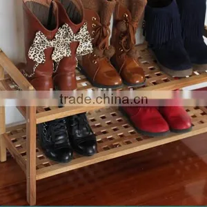 New Product 2 Tires Water Proof Wooden Shoe Rack thumbnail-4