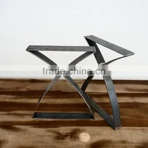 New Style 28 Inch Black Powder Coated Iron Display Table Leg thumbnail-5