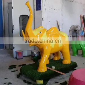 Outdoor FRP Elephant Figurine Statue thumbnail-2