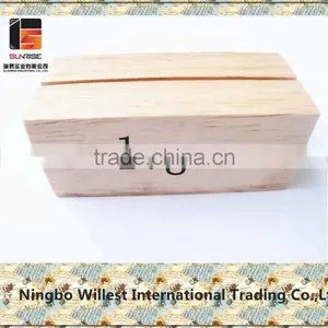 Natural Wooden Base for Chalkboard, Photo Wood Holder,wood Trophy Base thumbnail-4