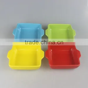 Ceramic Square Bakeware With Color Glaze thumbnail-2