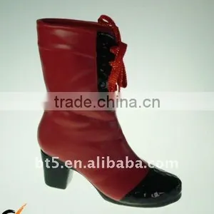 9 Inch Ceramic Vase Fashion Girls Boots thumbnail-1