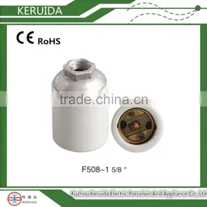 E27 Ceramic Bulb Screw Holder Types Porcelain Lamp Holder thumbnail-1