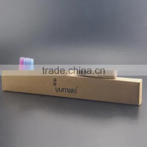 Blue Protect Crystal-like Handle Kids Wonderful Bamboo Toothbrush thumbnail-2