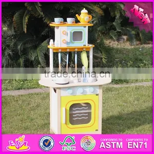 2016 новый дизайн детских деревянных наборов для кухни для домашней игры в детском саду W10C246 thumbnail-3
