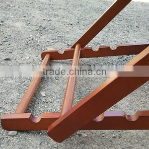 Folding Lounge Wooden Beach Chair thumbnail-3
