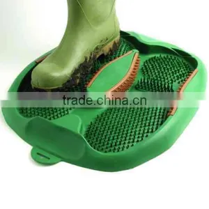 Mud Away Rubber Door Mat Boot Shoe Scraper Cleaner thumbnail-1