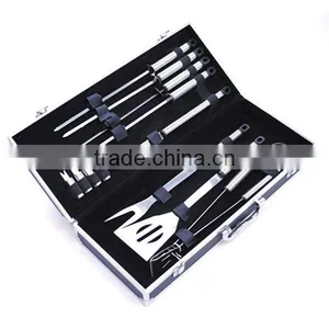BQ-0053 / Alu Case 12 Pcs Hollow Handle Barbecue Portable thumbnail-1