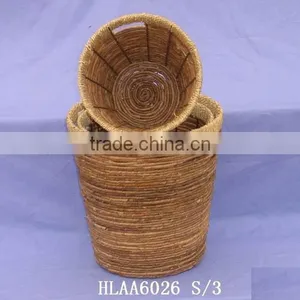 STRAW ROPE BASKET HLAA6026 thumbnail-1