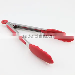 Red Silicone Food Tongs Kitchen Tools thumbnail-3