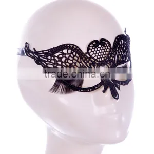 Cheap Exquisite Halloween Masquerade Dance Black Cheap Party Masks for Masquerade Party thumbnail-3