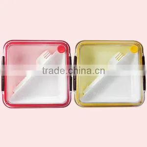 1.2L Food Grade Square Shape Seal Bento Kids Lunch Box thumbnail-1