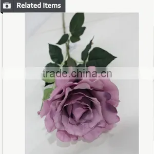 Decoration for Party Hot Sale Single Big Tea Rose Artificial Flower Wholesale thumbnail-4