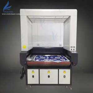 Camera Full Vision CCD Laser Fabric Trademark Label Cutting Machine thumbnail-1