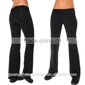 Blockout Womens Sport Wear. Yoga Exercise Mesh Roll Over Pants Tights thumbnail-1