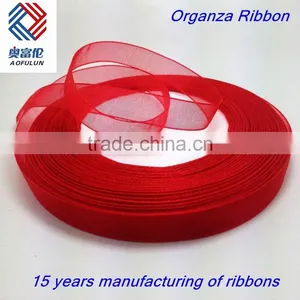 3/8"(10mm) Sheer Organza Ribbon Craft Party Christmas Ribbon thumbnail-1