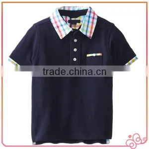Summer Short Sleeves Plain Boy Cotton T-shirts Wholesale thumbnail-1