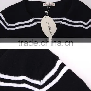 Garment Manufactorer Wholesale Great Design Fashion Casual Wear Stripe Long Winter Coats Ladies 2017 thumbnail-5
