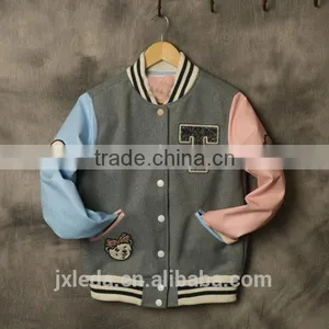 Custom Slim Fit Baseball Jacket for Woman thumbnail-2