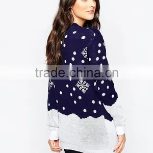 New Christmas Women Sweater Wih Round Neck and Long Sleeve thumbnail-2