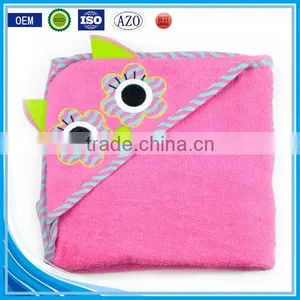 Cuddle Plush Snuggle Custom Cotton Terry Applique Animal Baby Swaddle Blanket Wholesales thumbnail-5