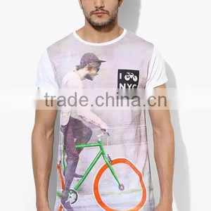 Multi Colored Printed Cotton Round Neck T-Shirts thumbnail-1