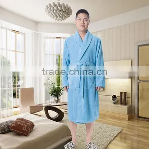 Mens Luxury Cotton Terry Bathrobe thumbnail-1