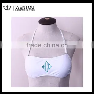 Plain Monogrammed Swimsuit Top thumbnail-2